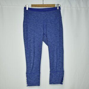 Prana Women's Leggings Tori Capri Cropped Blue Fitness Stretch